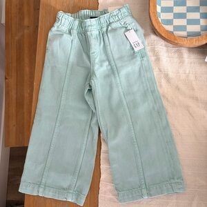 NWT GAP Girls Kids Mint Baggy fit Pants Size 3